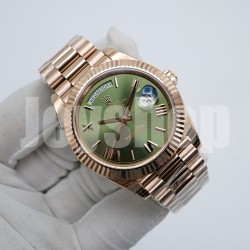 EW/롤렉스 데이데이트 에버로즈 그린 40MM 228235//