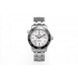VS 오메가 씨마스터 다이버 300M 화이트 다이얼 브레이슬릿/