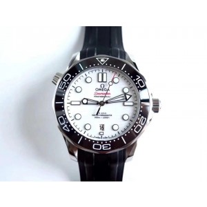 VS 오메가 씨마스터 다이버 300M 화이트 다이얼 브레이슬릿