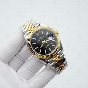 클린/롤렉스 데이저스트 주빌리 41mm 콤비 블랙바 126333//
