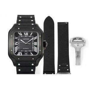 BV/까르띠에 산토스 Santos de Cartier Large ADLC black  WSSA0039