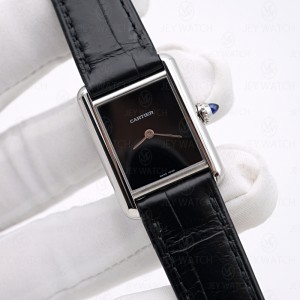 F1/까르띠에 탱크 머스트 블랙 엘리 스몰 29.5x22mm WSTA0071