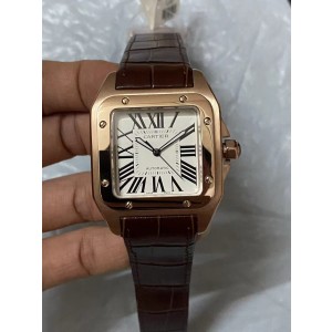 TW/까르띠에 산토스 100 워치 미듐 에버로즈