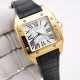TW/까르띠에 산토스 100 워치 미듐 옐로우 골드