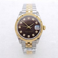 THB/ 롤렉스 데이저스트 초콜릿 선레이 31MM 옐로우 골드 콤비