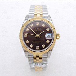 THB/ 롤렉스 데이저스트 초콜릿 선레이 31MM 옐로우 골드 콤비